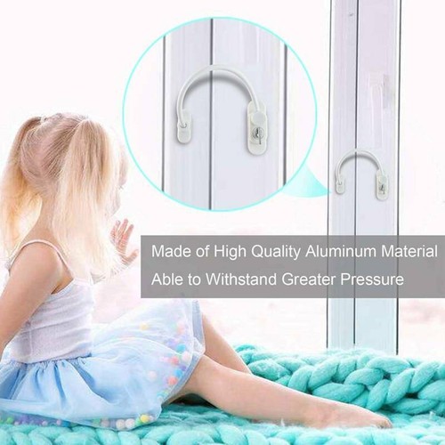 4x/8x Window Door Restrictor Child Baby Safety Security Lock Cable Catch Wire - Picture 13 of 19
