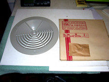 H&C 8" Round Ceiling Diffuser N0. 108 Gray,  vintage  NOS