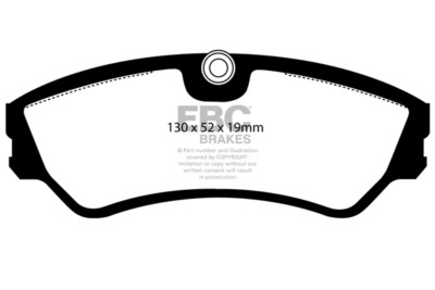 EBC Ultimax Front Brake Pads for VW Transporter T4 1.9 D (14'' Wheels) (90 > 96)