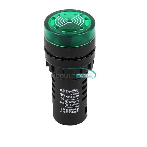 LED Blitz Alarm Blinker Signalleuchte mit Summer 12/24/110/220V AD16-22SM MF - Bild 16 von 40