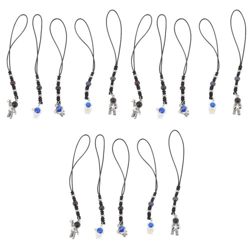 Set of 3 Astronauten-Schlüsselanhänger in Form Eines Hängende Verzierung