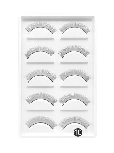 5Pairs Practice Lashes Eyelash Extensions Supplies Training False Eyelash Strb ^ - Foto 9 di 11