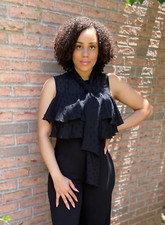 Tie Neck Jumpsuit