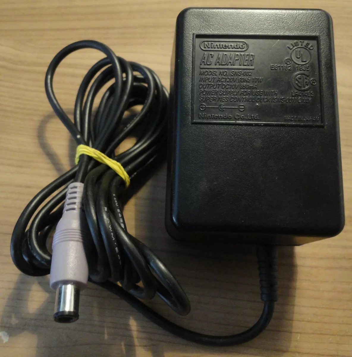 Original snes best sale power supply specs