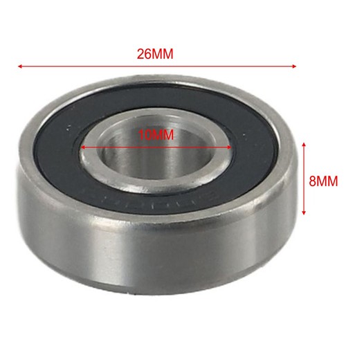 Pair of High Quality Bicycle Wheel Hub Bearings 6000ZZ 60002RS 10x26x8mm - Picture 3 of 43