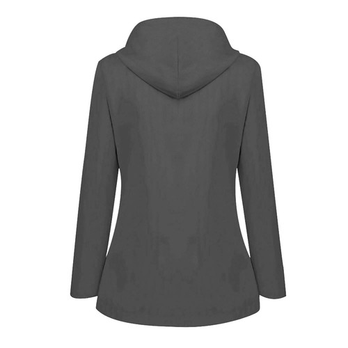 Women Solid Color Rain Jacket Outdoor Plus Waterproof Hooded Raincoat Windproof❤ - Picture 12 of 39