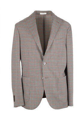 Boglioli K Jacket Brown Checked Suit Size 48 / 38R U.S. New Boglioli K Jacket Brown Checked Suit Size 48 / 38R U.S. New