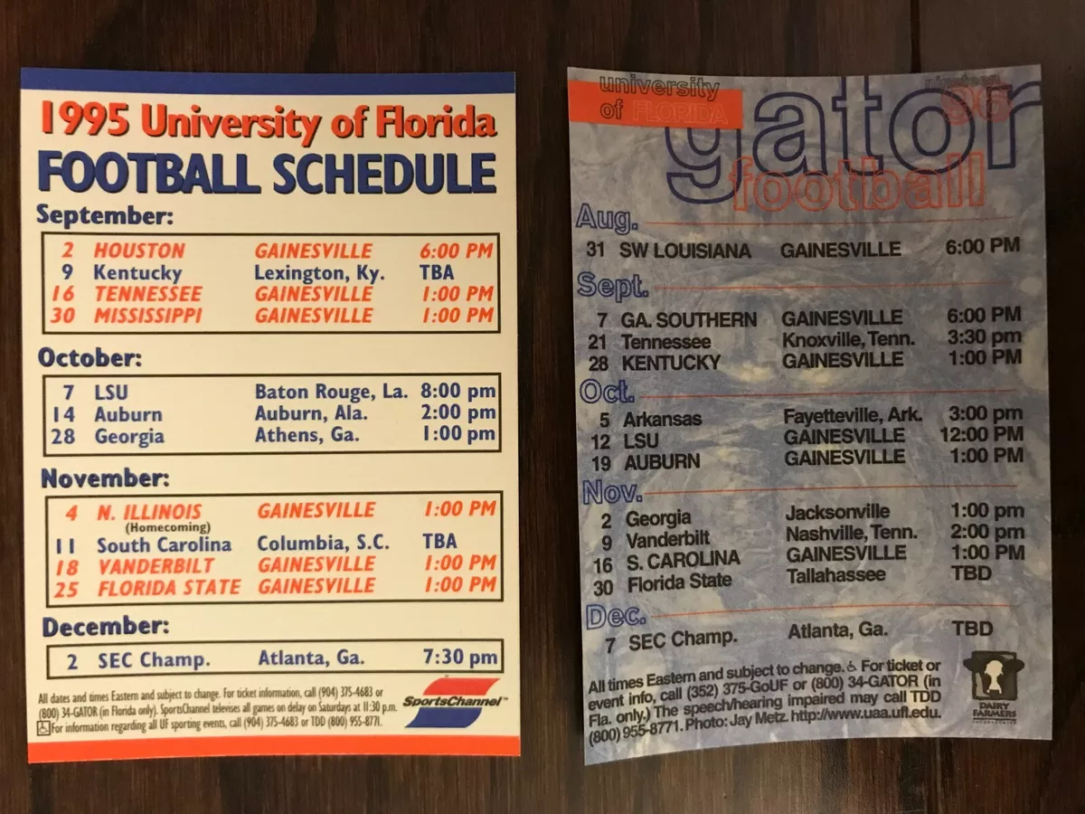 Uf football sale schedule