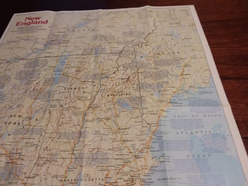 National Geographic Map: The Making of America New England February 1987 - Picture 10 of 14