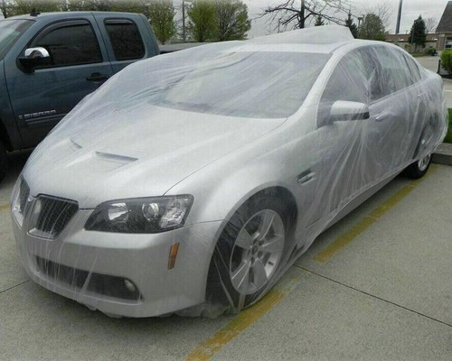 2 piezas Cubierta universal de plástico impermeable a prueba de polvo para automóvil EE. UU. - Imagen 3 de 5