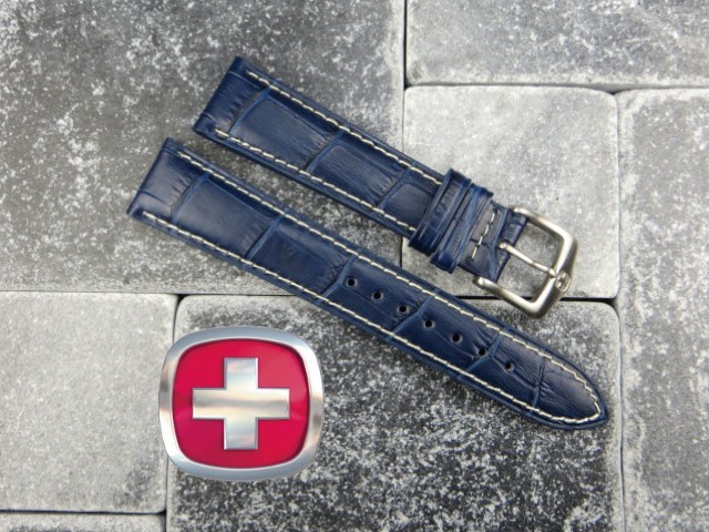 Navy Blue with White