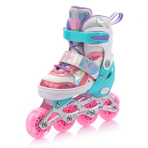 Inline Roller Skates Size 9-1 Children's Kids Skate Roller Blades Adjustable met - Picture 50 of 56