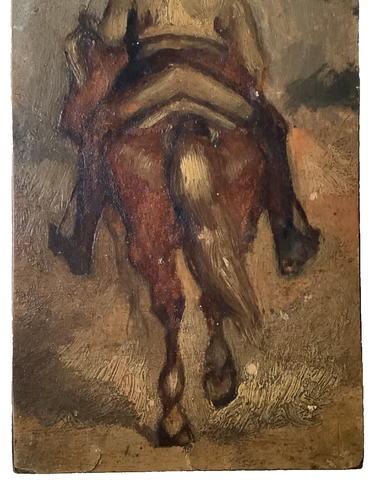 Pablo RUIZ PICASSO Attr. to PICADOR Miniature Original Oil Painting 19th Century - Picture 6 of 15