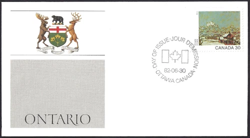 🍁Canada  #962      "ONTARIO"     Brand New  1982  Fleetwood Cover