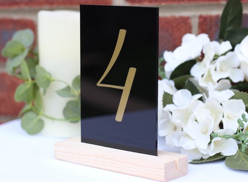 Mesa Acrílica NÚMEROS, LETREROS A6 (10cmx15cm), decoración boda, restaurante cumpleaños - Imagen 11 de 12