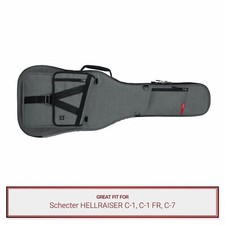 Grey Gator Case fits Schecter HELLRAISER C-1, C-1 FR, C-7