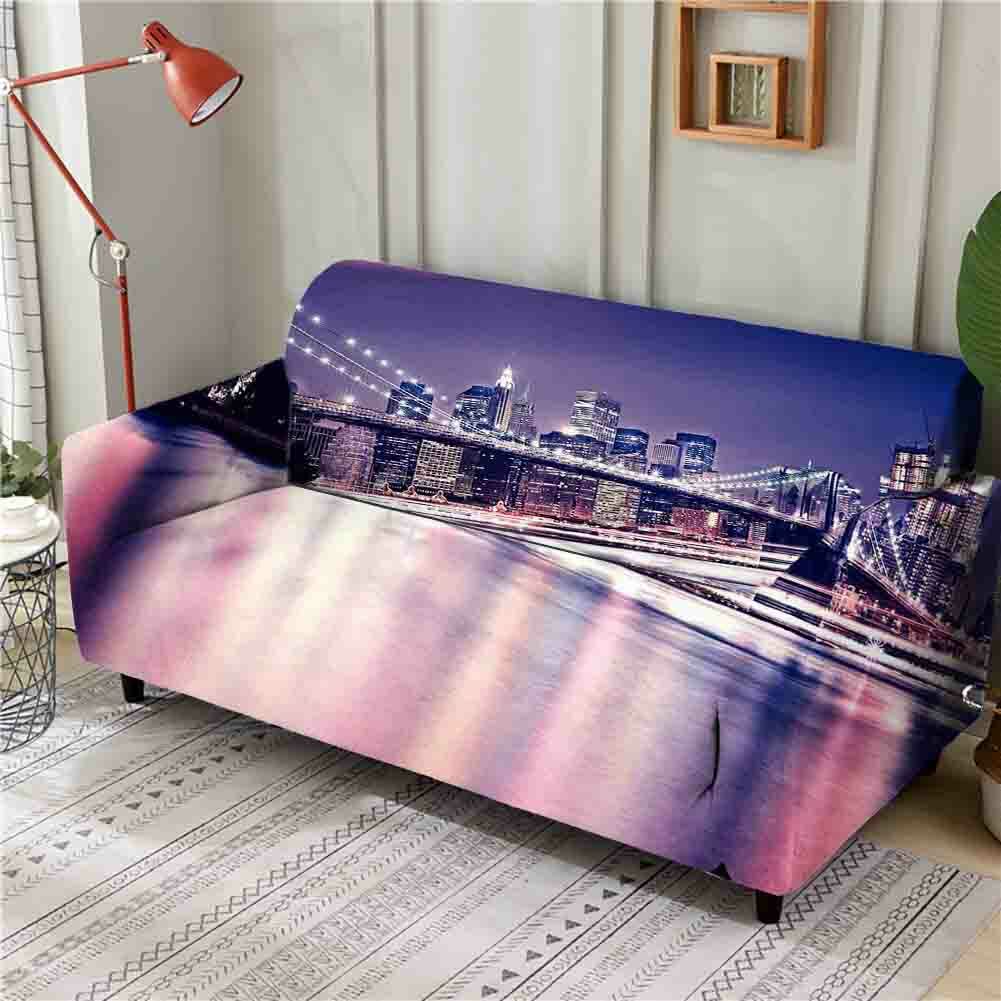 Purple Gradient Stretch Sofa Cover Lounge Couch Slipcover Reclin Purple Gradient Stretch Sofa Cover Lounge Couch Slipcover Reclin