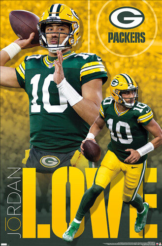 PÓSTER Jordan Love SUPERSTAR Green Bay Packers Quarterback NFL Acción 22x34 - Imagen 1 de 1