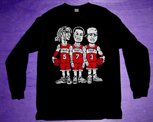 New cajmear Long Sleeve Atlanta Trap Stars tshirt Future GuciMane Jeezy rap tee - Picture 3 of 4