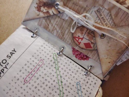 junk journal handmade, Tags, Ephemera, Scrapbook - Bild 8 von 19