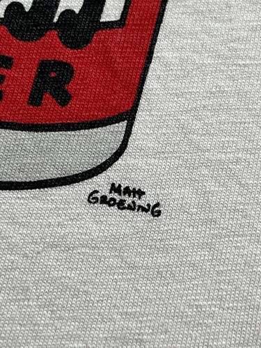 T-shirt I Simpson grande Duff birra grafica cartone animato fumetti Matt Groening top - Foto 3 di 14