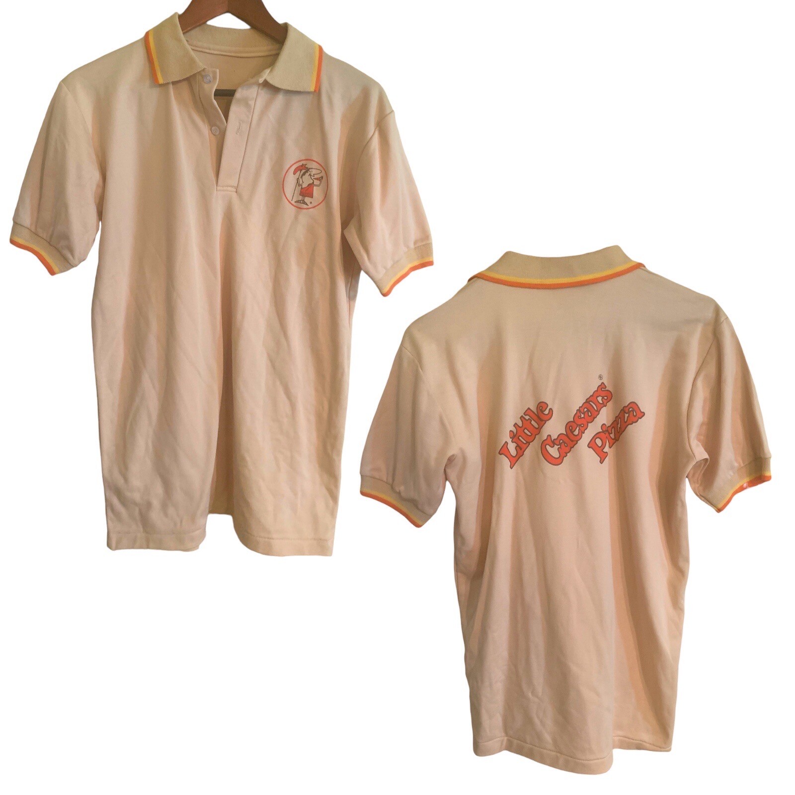 Vintage Little Caesars Pizza Uniform Employee Work Sh… Gem