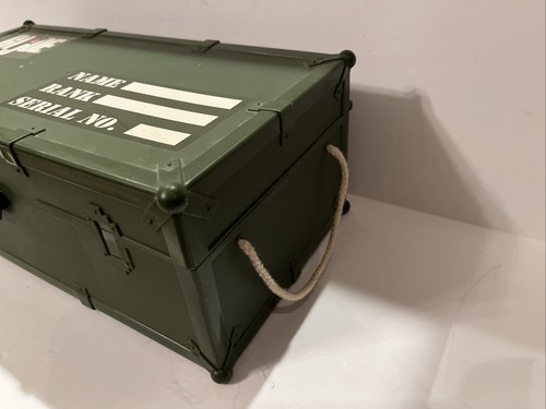 Vintage GI JOE 1997 Footlocker Storage Box- Rope Handles Hasbro - Picture 3 of 10