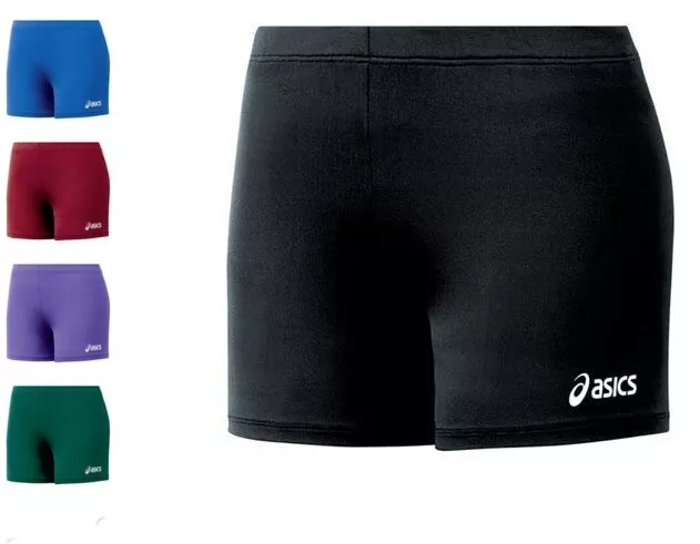 Genuine Asics Low Cut Womens Spandex Volleyball Shorts 4 Inseam BT936 FREE  SHIP