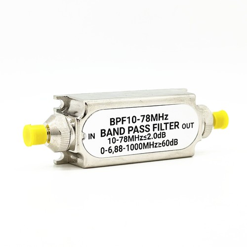 1pcs Band Pass Filter SMA Male and Female BPF10-78MHz Impedance 50 Ohms - Bild 2 von 13