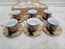 Demitasse - Heritage By Jay - Saxophonist - Set Of Twelve Cup & Saucers In Box