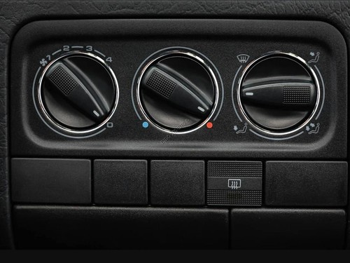 For VW Golf Mk3 91-02  Polished Aluminum Heater dash panel Surrounds Rings 3 pcs - Picture 1 of 9