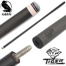 RAVEN Carbon Fiber Pool Cue - Shaft Only 12.9mm, 29" 3/8-10 - Tiger Sniper Tip