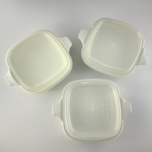 Corning Ware Refrigerator Dishes Containers Lot of 3 Cornflower Blue X337 - Picture 3 of 8