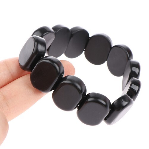 Slimming Natural Bian Stone Bracelet Magic Energy Black Stone Therapy Brace-ZK - Picture 10 of 11