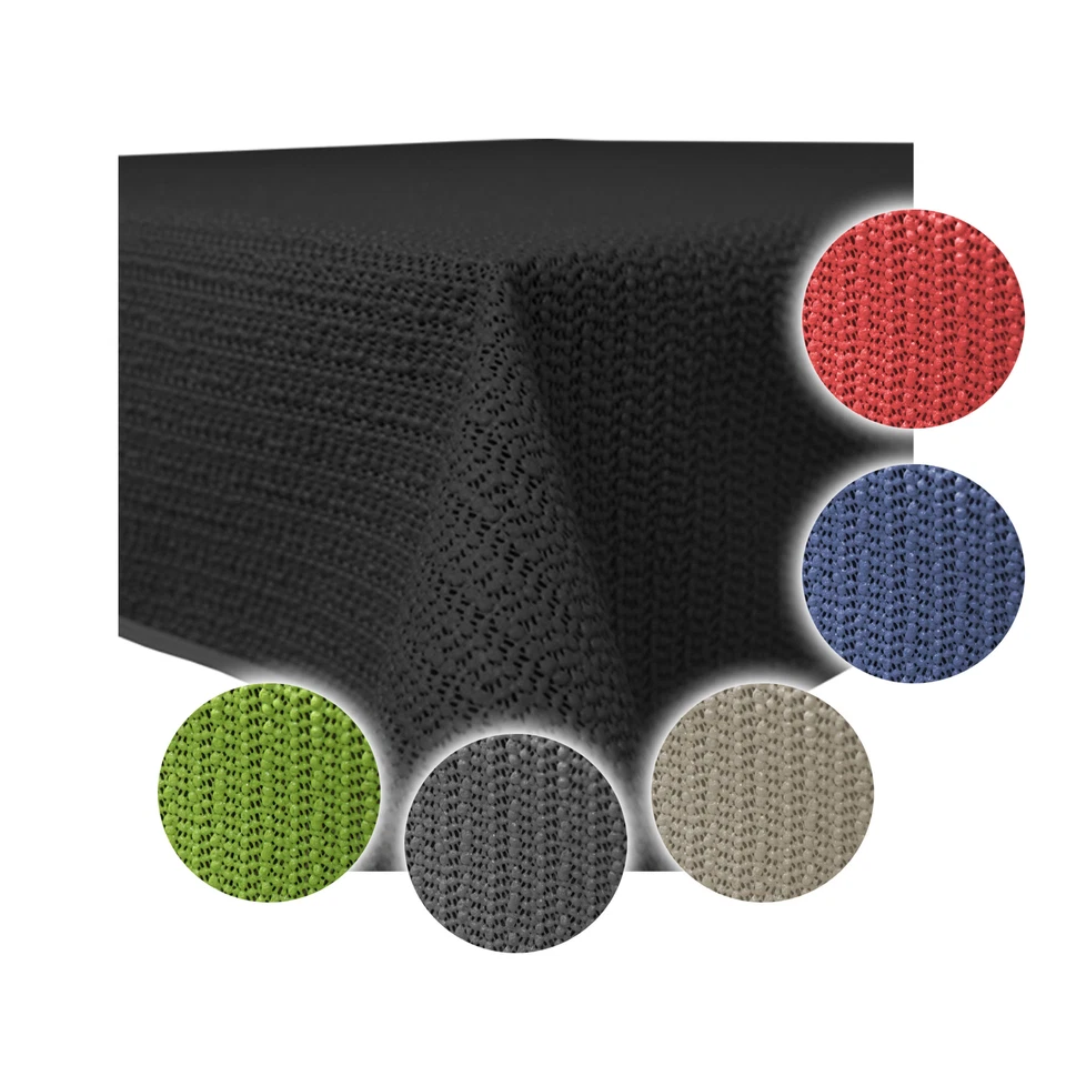 Garten Tischdecke Outdoor PVC rechteckig Terrasse Balkon rutschfest wetterfest - Bild 2 von 4