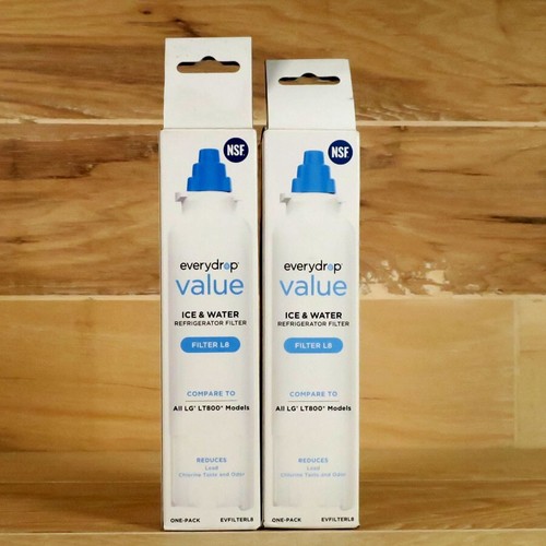 EveryDrop Value Ice Water Refrigerator Filter L8, W11367147 Lot LG LT800 NSF (2) - Picture 5 of 11