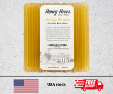 Honey Acres' Raw Unfiltered Honey Straws - USA Honey Sticks Clover, 50 Count 