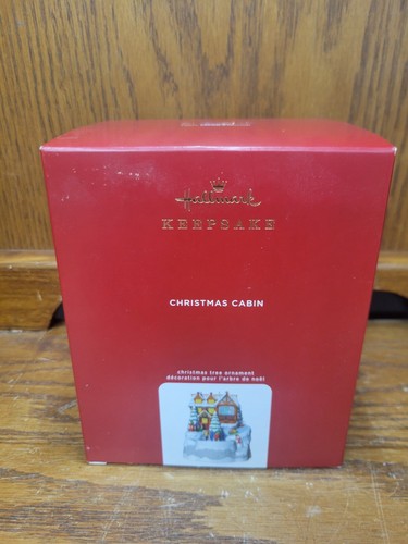 Hallmark Keepsake Christmas Cabin 2020 Magic Light Sound Motion Tree Ornament - Picture 1 of 3