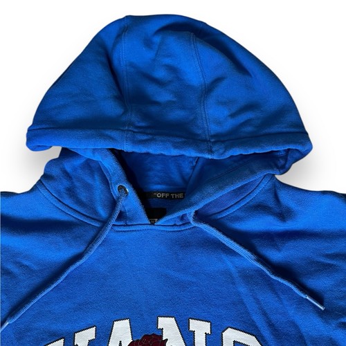 Suéter con Capucha Azul Real Fuera de la Pared Detalle Flor Campeones Vans 66 Para Hombre Talla L - Imagen 3 de 9