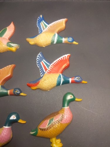 Vintage Set Of 7 J.S.N.Y Mallard Ducks Refrigerator Magnets - Picture 4 of 13