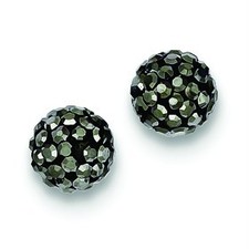 925 Sterling 8mm Silver Ball Stud Post Earrings Ebay 925 Sterling Silver 8mm Charcoal Czech Crystal Ball Stud Post Earrings