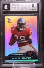 Warrick Dunn #89 2000 Pacific Prism Prospects Buccaneers BGS 8