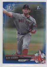 2017 Bowman Draft Chrome Blue Refractor 116/150 Alex Scherff #BDC-9 b0q