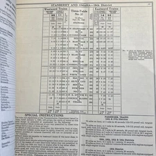 Wabash Railroad Company Timetable #37 Moberly Division 1950 Railroad Ephemera