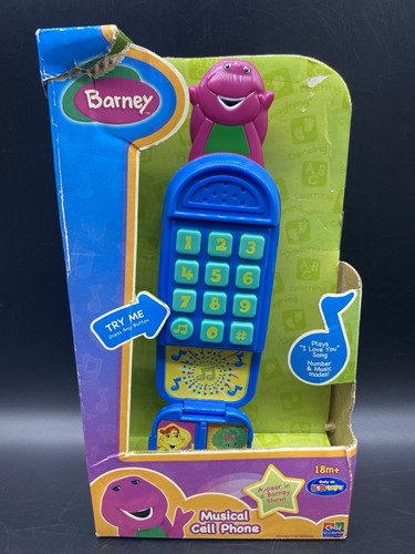 Teléfono celular musical Barney The Dinosaur 2007 exclusivo nuevo en caja - Imagen 1 de 6