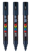 PC-5M Water-Based Paint Markers, Reversible Medium Tip 1.8-2.5mm , Navy Blue...