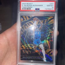 2023-24 Panini Select - Courtside Shai Gilgeous-Alexander #257 Tiger Stripe
