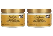 2X Shea Moisture Raw Shea Butter Moisturizing Leave-In Conditioner 11.5 Oz READ