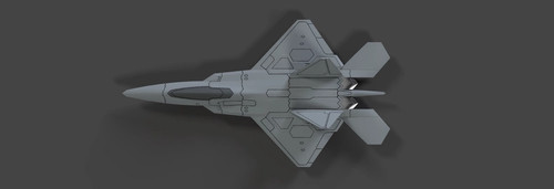3D Printed 1/144 Scale US F-22C Fifth Generation Fighter Unpainted Model - Picture 3 of 6