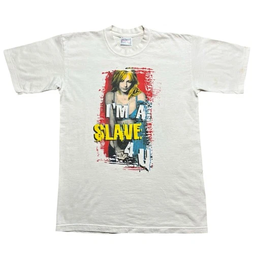 Vintage Britney Spears 2001 Tour I’m A Slave 4 U T-shirt Rar 2000s vintage concert t-shirt, vintage, size M, single stitch, B+ condition